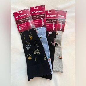Women’s Compression Socks - Black, Blue, Gray